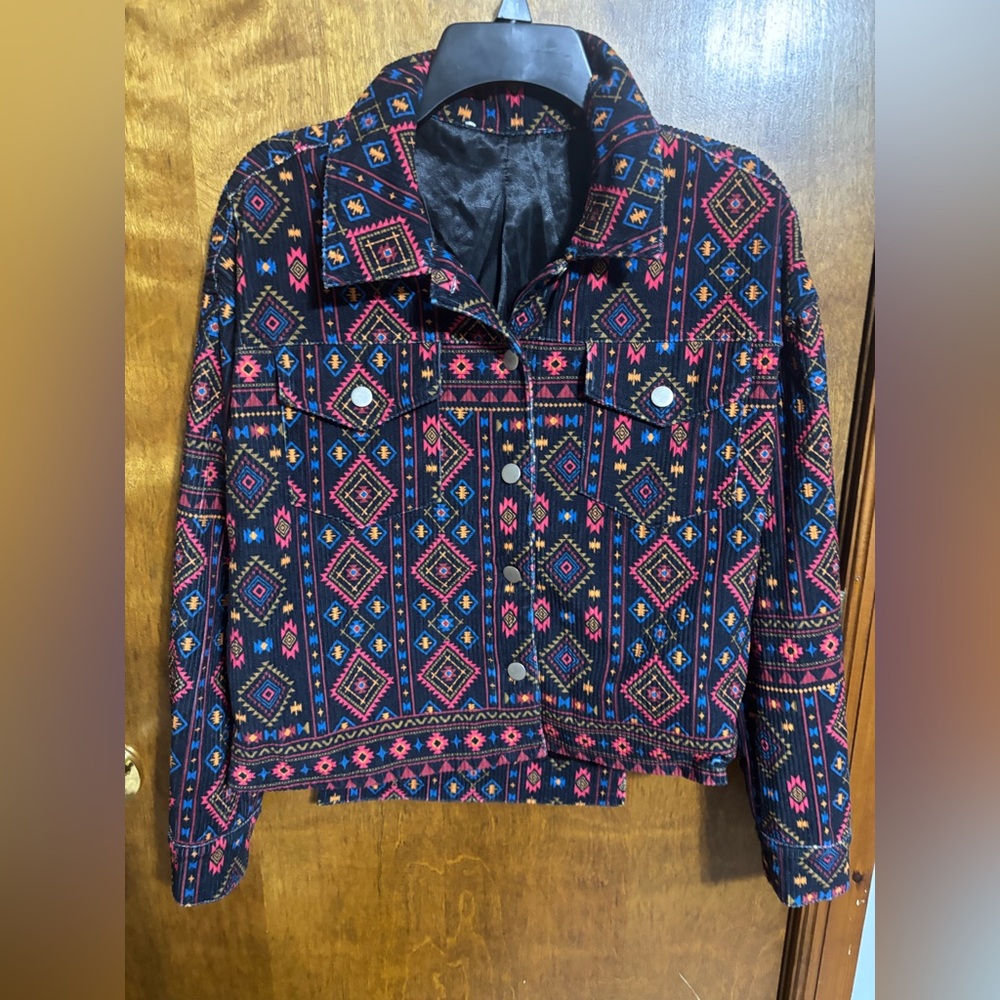 Colorful Geometric Women's Jacket